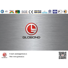 Globond Brushed Edelstahl Blatt 013